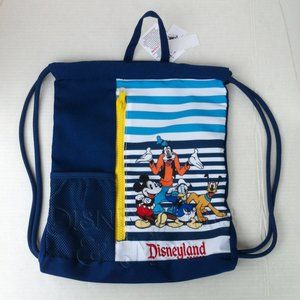 Disney Parks Disneyland Cinch Backpack Mickey and Friends Embroidered Donald